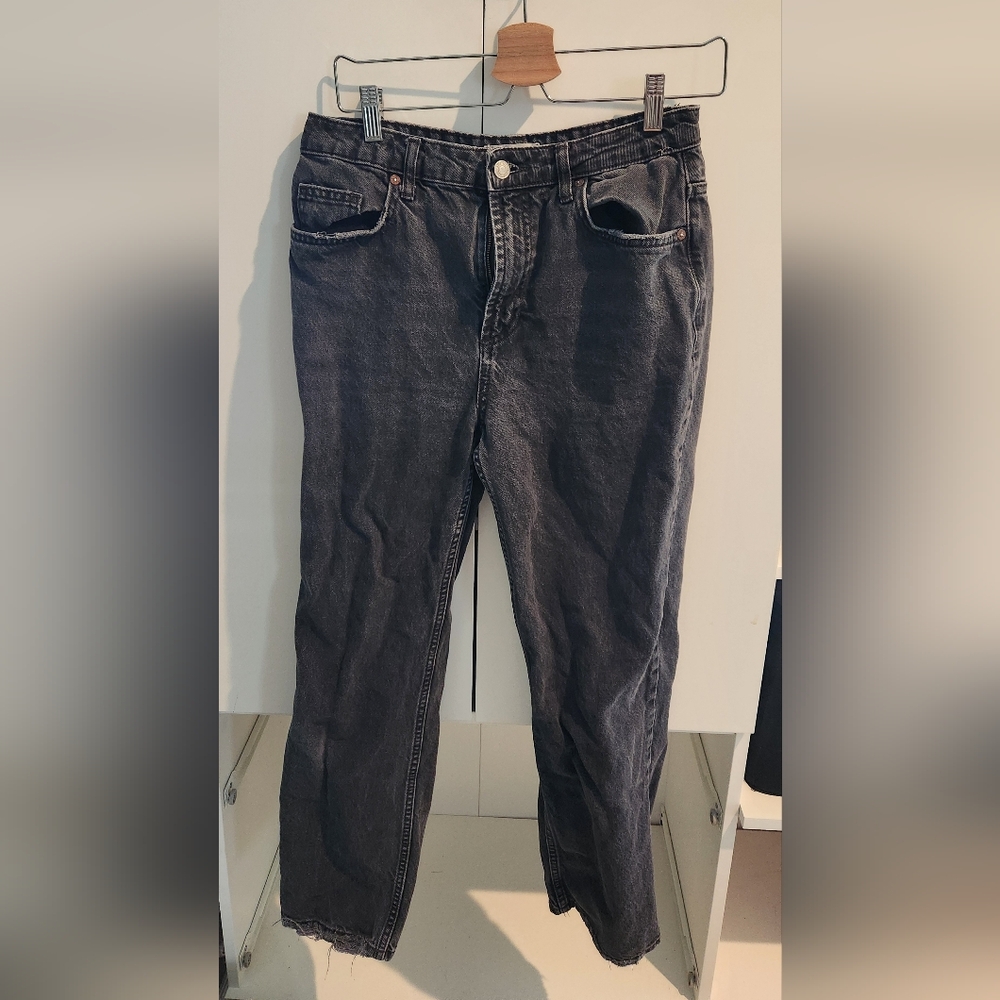 Free People High Rise Denim Jeans With Distressing